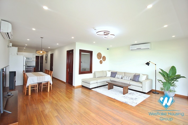 Bright 3 bedroom apartment with lake view for rent in Tay Ho